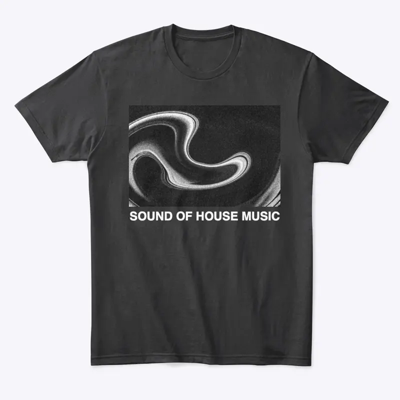 Sound of House Music - Black Wave Tee