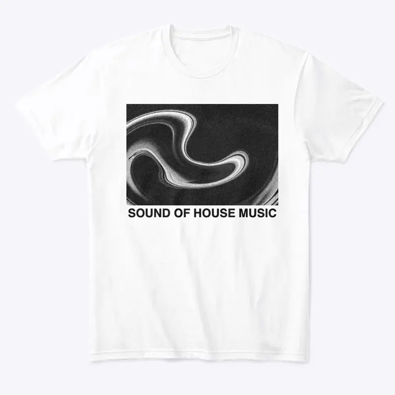 Sound of House Music - White Wave Tee